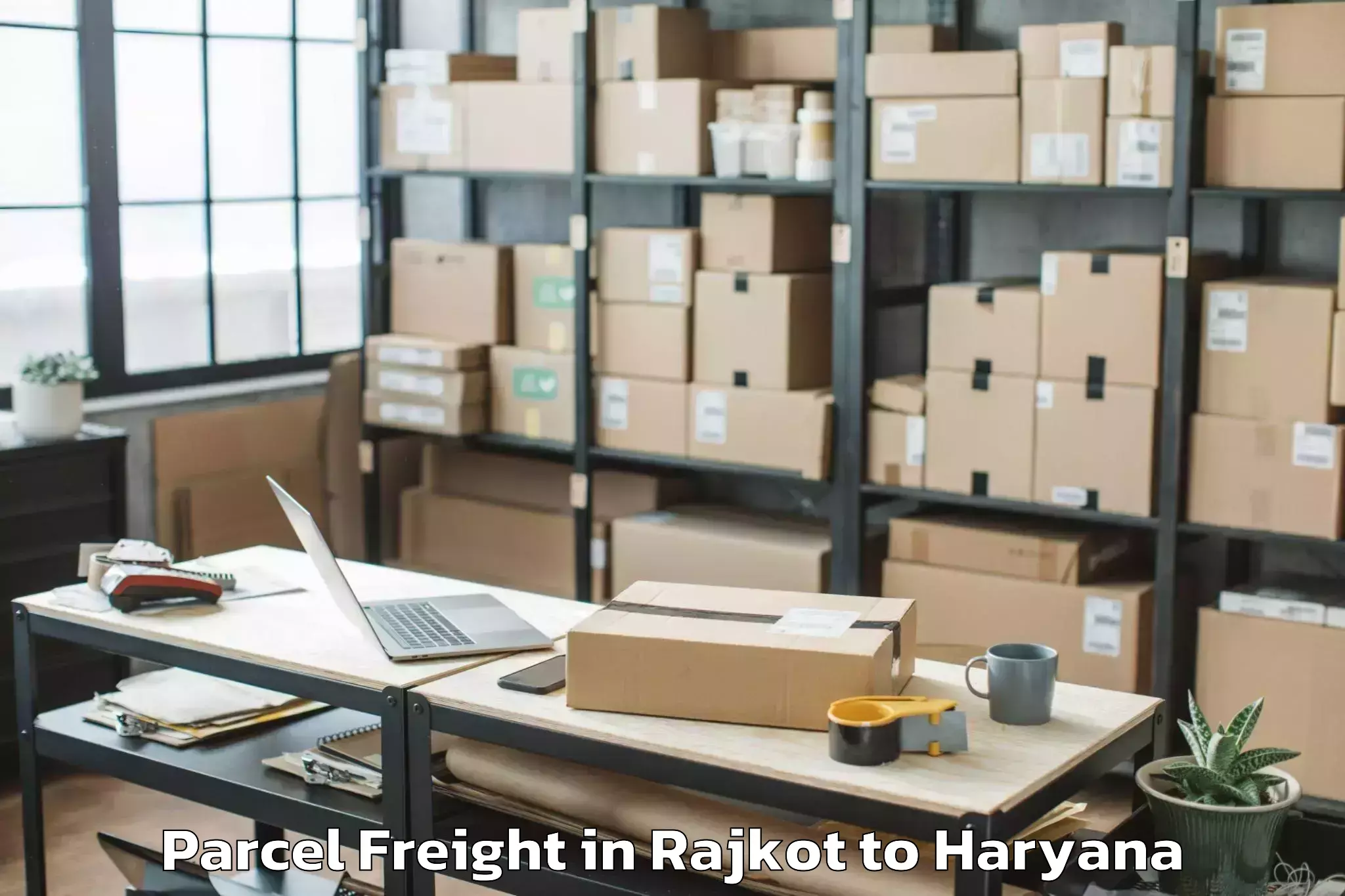 Leading Rajkot to Deenbandhu Chhotu Ram Universi Parcel Freight Provider